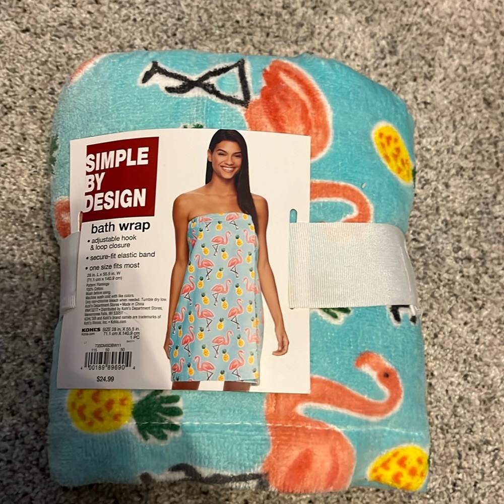 NWT bath towel wrap